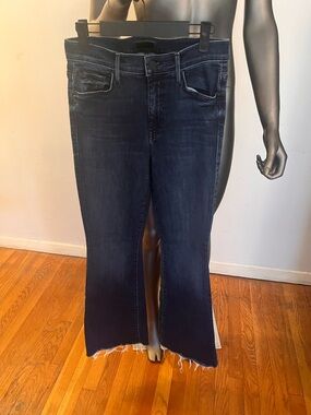 MOTHER Dark Wash Women’s Jeans - Frayed Hem